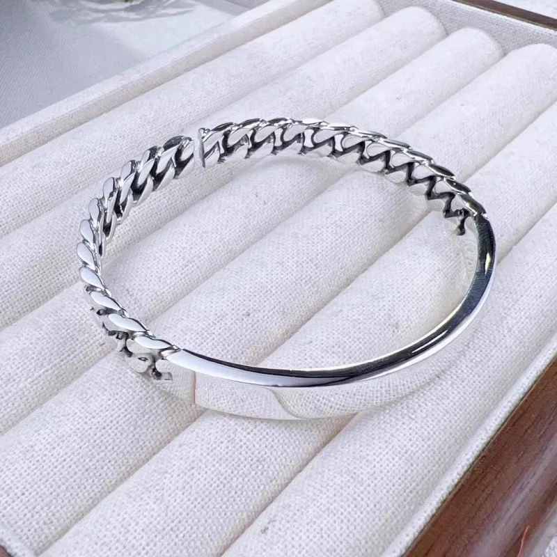 UZIID S999 Fine Silver Bangles Unisex-2