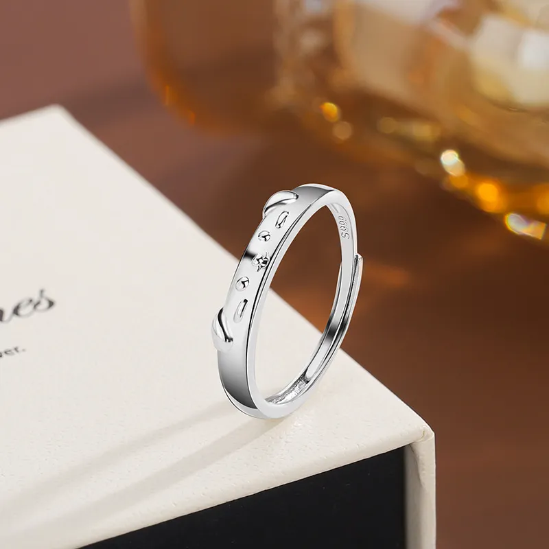 UZIID S999 Fine Silver Rings Unisex-5