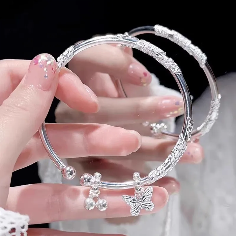 UZIID S999 Fine Silver Sterling Silver Bracelets Women's-3