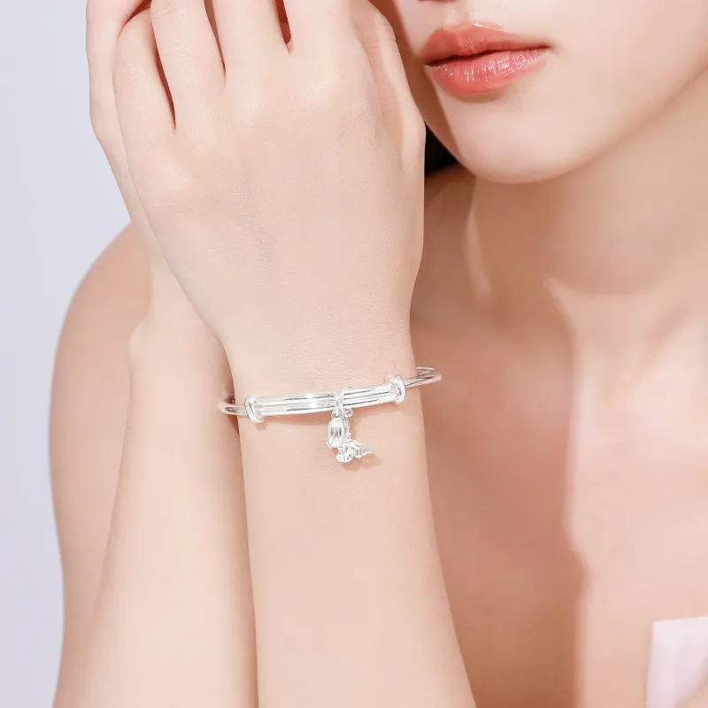 UZIID S999 Fine Silver Sterling Silver Bracelets Women's-3