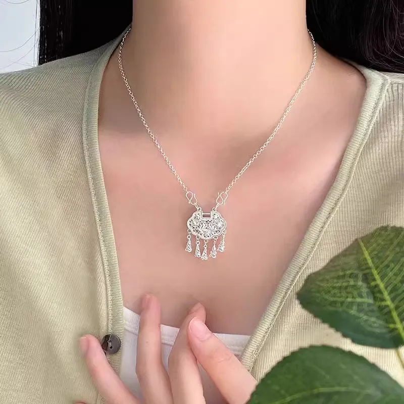 UZIID Sterling Silver Necklaces Women's-3