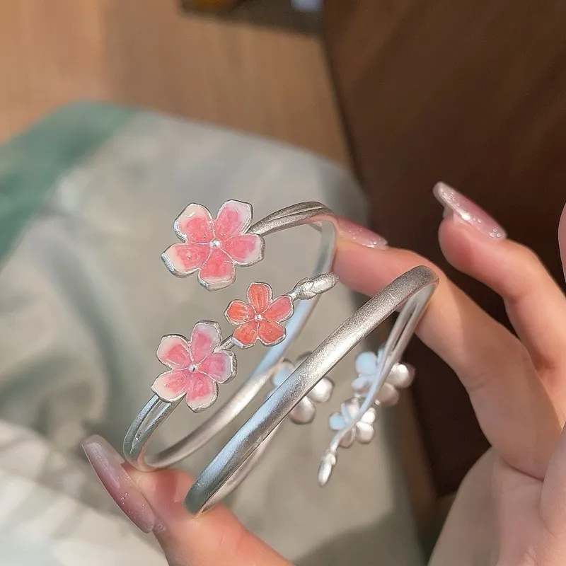 UZIID S999 Fine Silver Sterling Silver Bracelets Women's-5