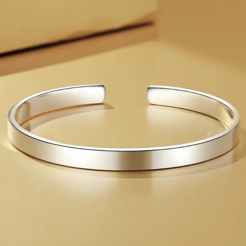 UZIID Sterling Silver S999 Silver Bangles Women's-1
