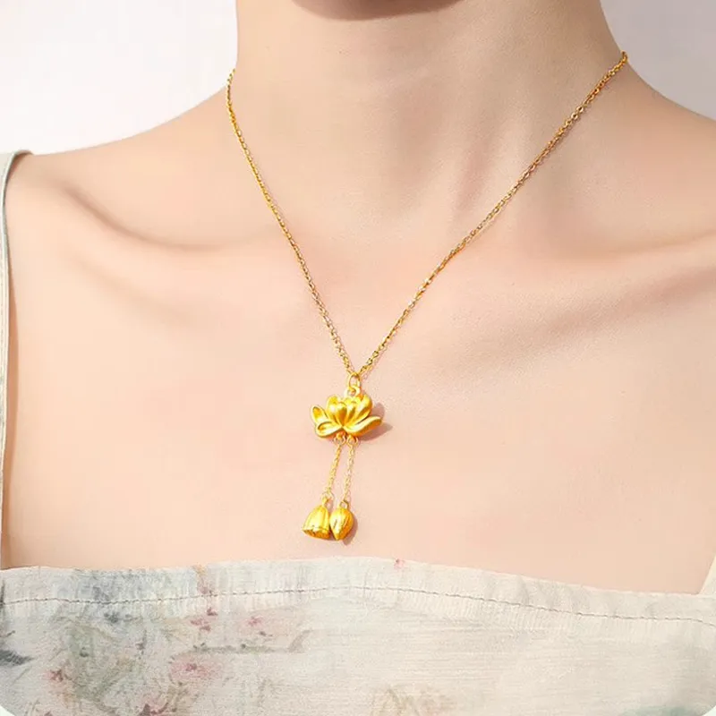UZIID S999 Fine Silver Sterling Silver Necklaces Women's-4
