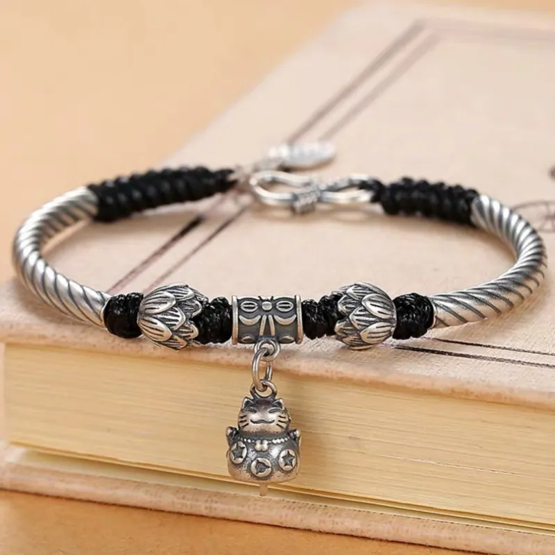 UZIID S999 Fine Silver Pure Silver Bracelets Unisex-1