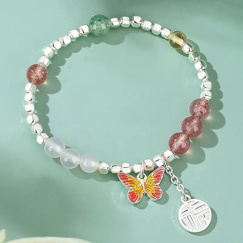 UZIID Sterling Silver S999 Silver Bracelets Women's-4