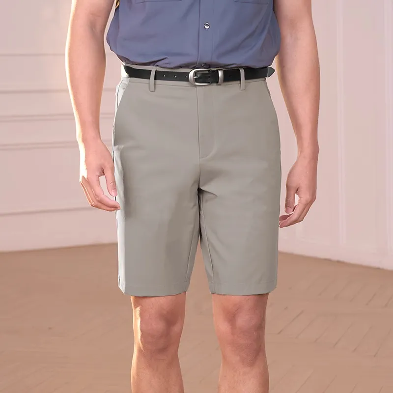 DEGRE ZERO Casual Shorts Men Light Khaki-1