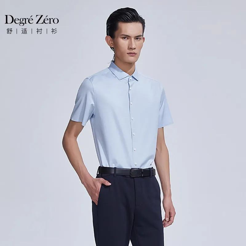 DEGRE ZERO Shirts Men Light Blue-2