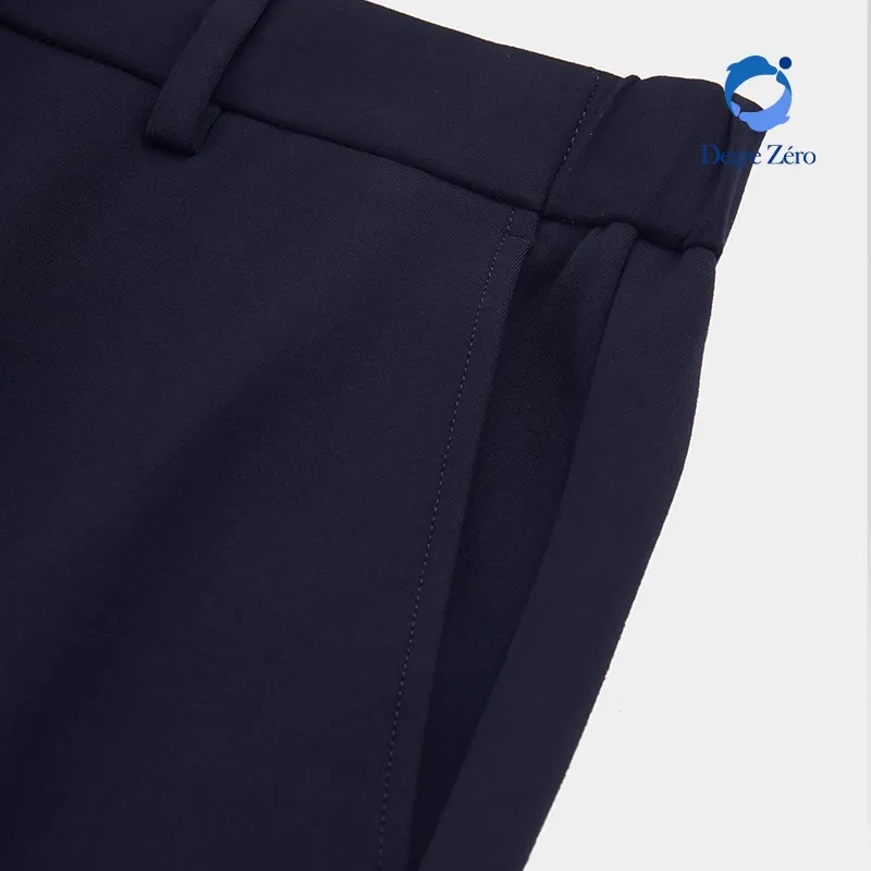 DEGRE ZERO Casual Pants Men's Navy Blue-4