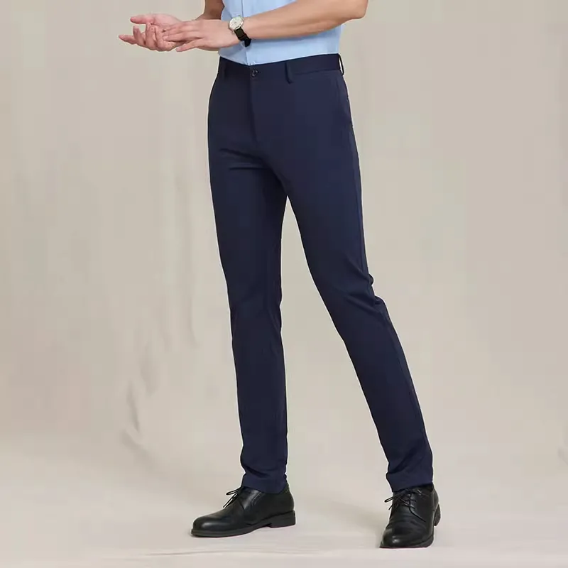 DEGRE ZERO Casual Pants Men's Navy Blue-2