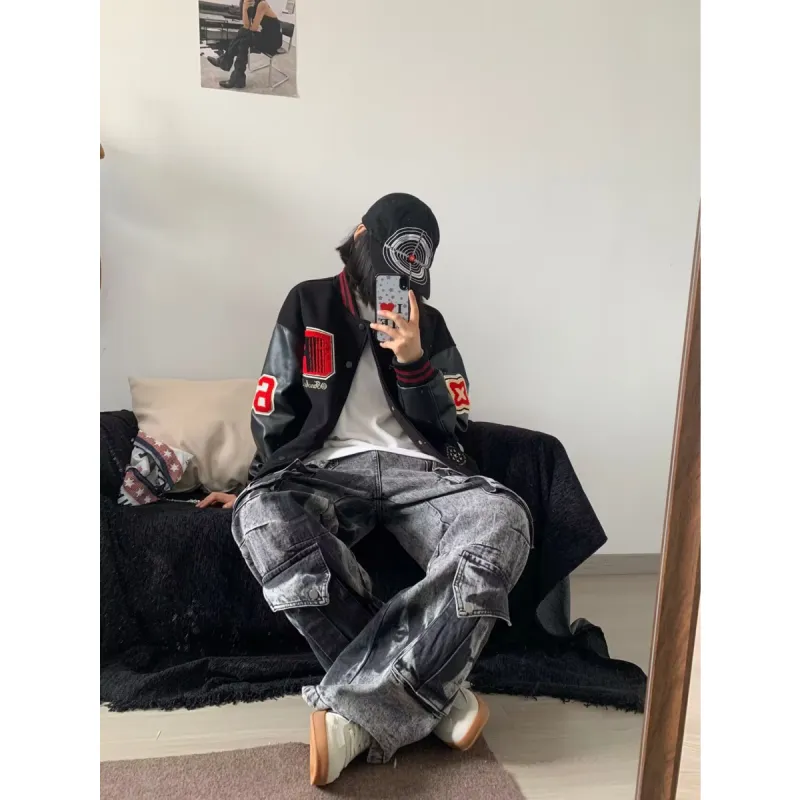 TH FABRICATE Puffer Jacket Unisex Navy Blue-7