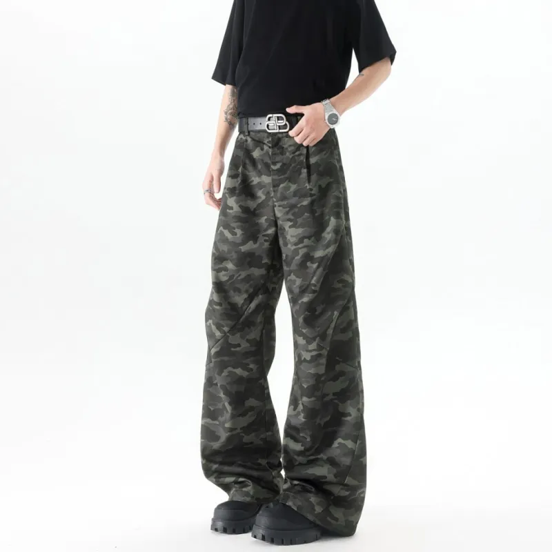 TH FABRICATE Casual Pants Women's Camouflage-4