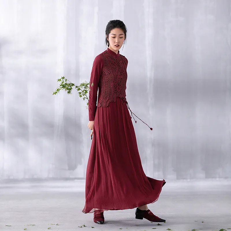 A LIFE ON THE LEFT Long Sleeved Dress Women's-4