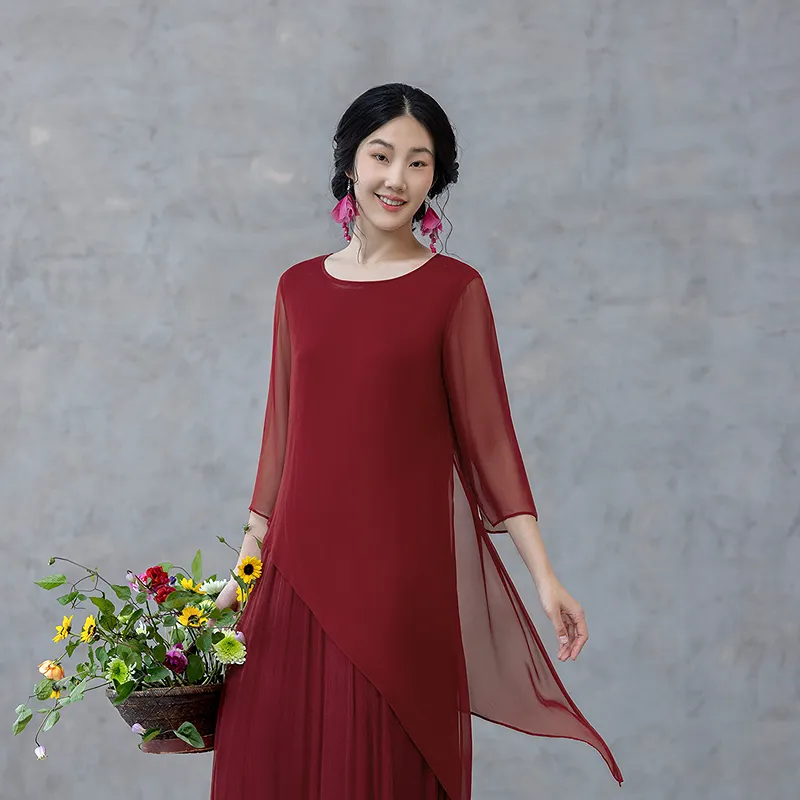 A LIFE ON THE LEFT Long Sleeved Dress Women's-15