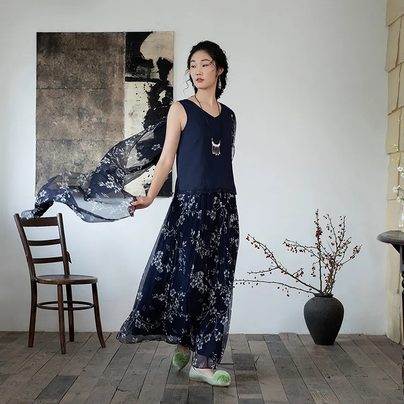 A LIFE ON THE LEFT Casual Long Skirt Women's-4