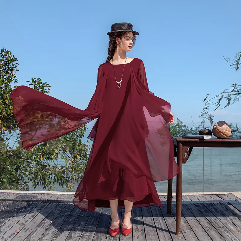 A LIFE ON THE LEFT Long Sleeved Dress Women's-13