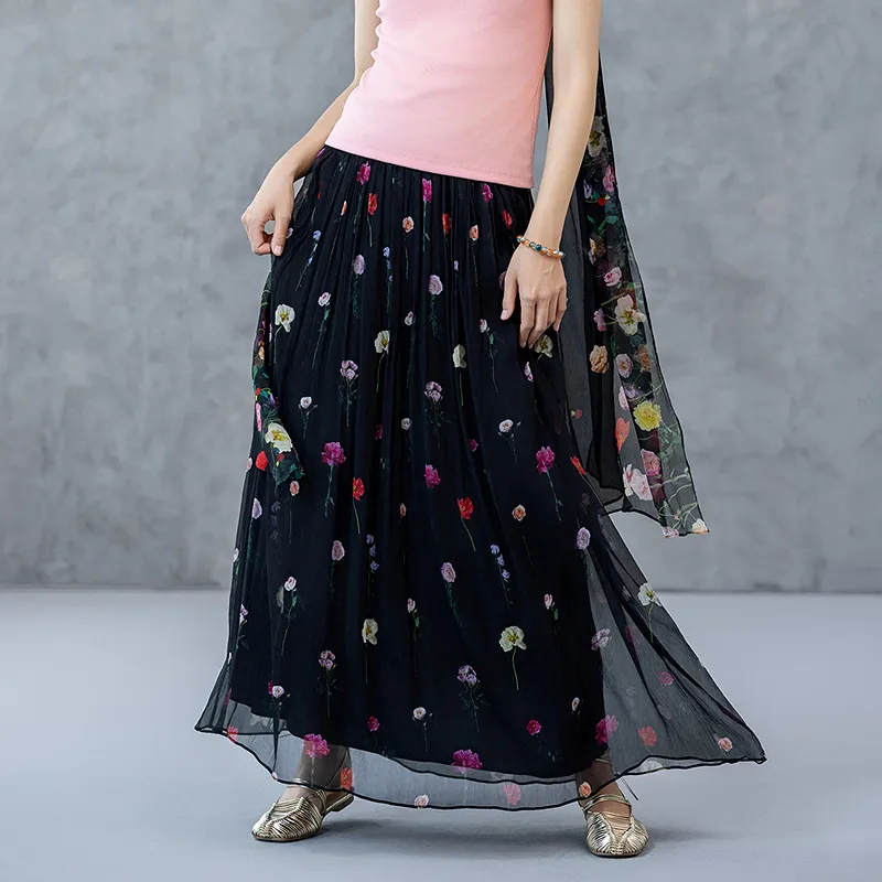 A LIFE ON THE LEFT Casual Long Skirt Women's-19