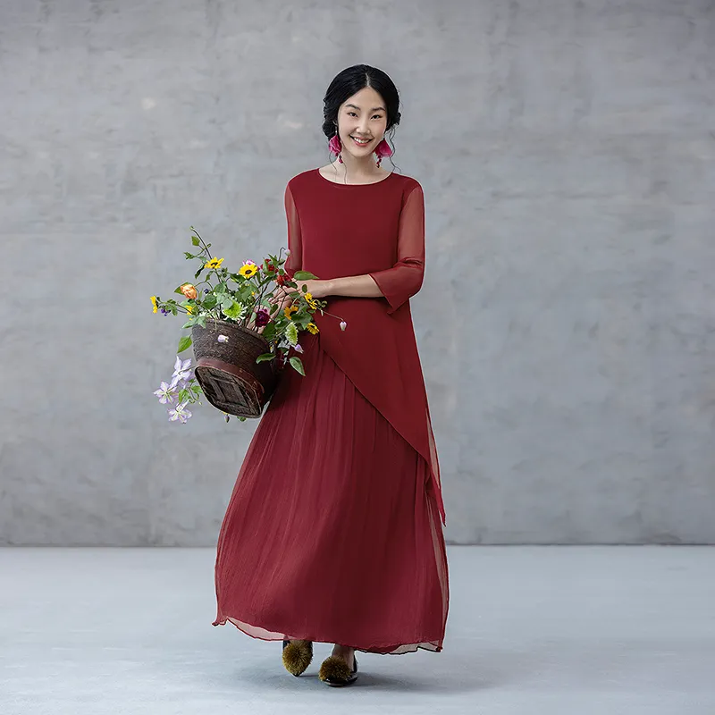 A LIFE ON THE LEFT Long Sleeved Dress Women's-13
