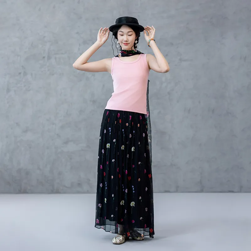 A LIFE ON THE LEFT Casual Long Skirt Women's-22