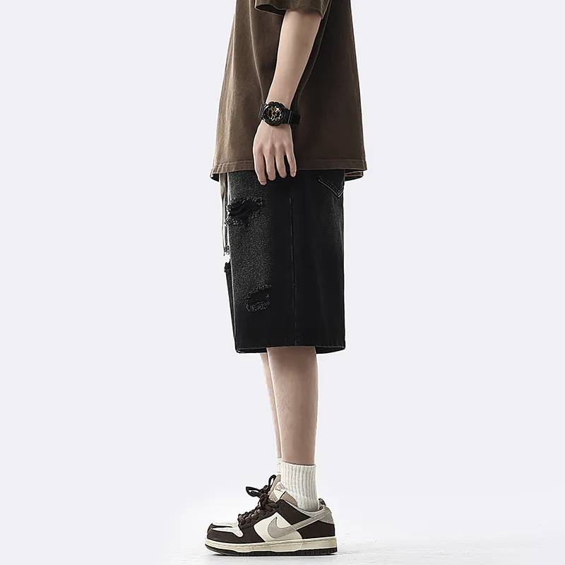 GOODHENLCE Denim Shorts Unisex-11