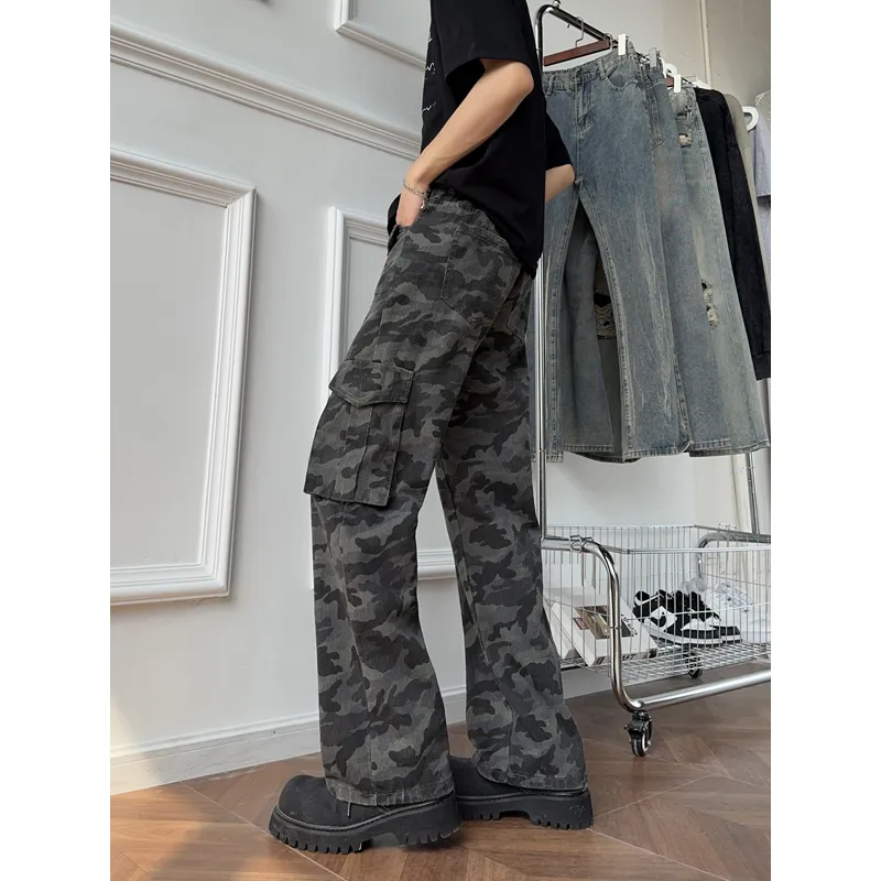 GOODHENLCE Jeans Unisex Camouflage-4