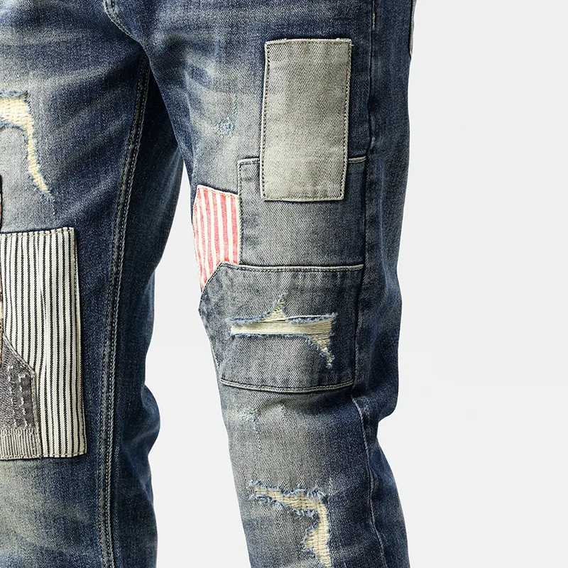 GOODHENLCE Jeans Unisex Blue-4