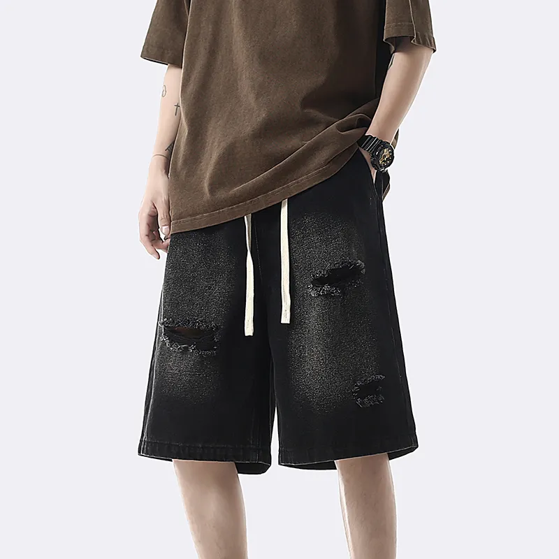 GOODHENLCE Denim Shorts Unisex-14