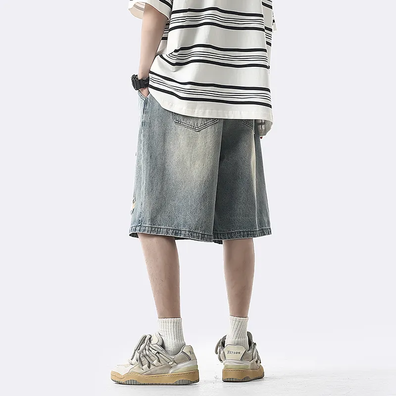 GOODHENLCE Denim Shorts Unisex-16