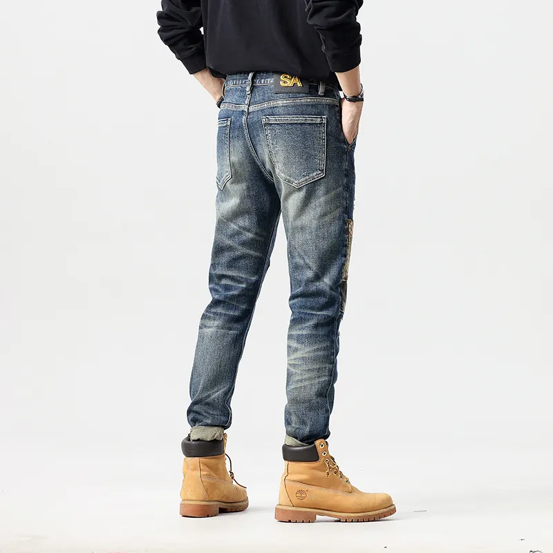 GOODHENLCE Jeans Unisex Blue-3