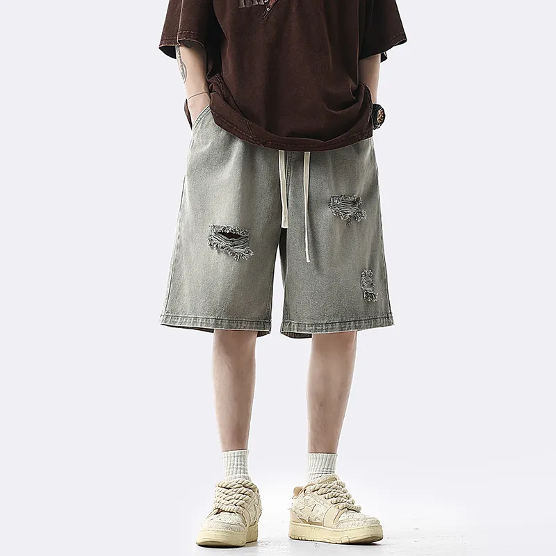 GOODHENLCE Denim Shorts Unisex-2