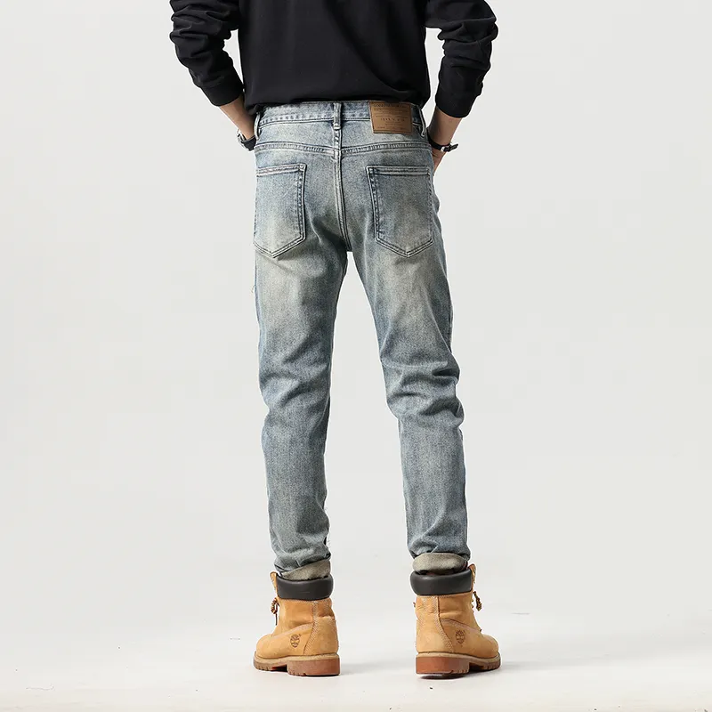 GOODHENLCE Jeans Unisex Blue-3