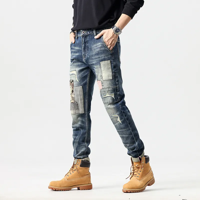 GOODHENLCE Jeans Unisex Blue-2