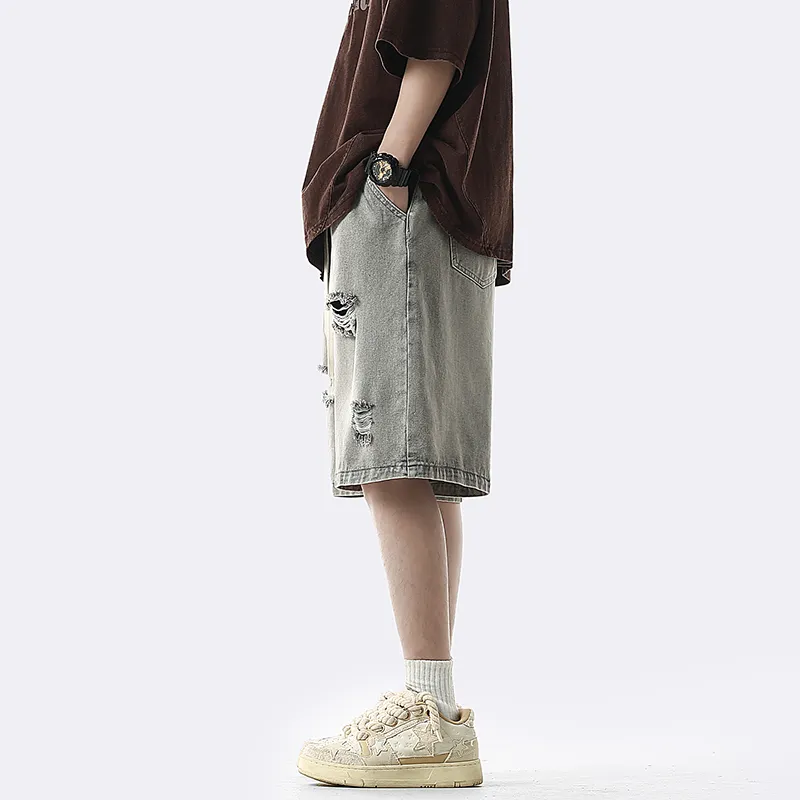 GOODHENLCE Denim Shorts Unisex-3