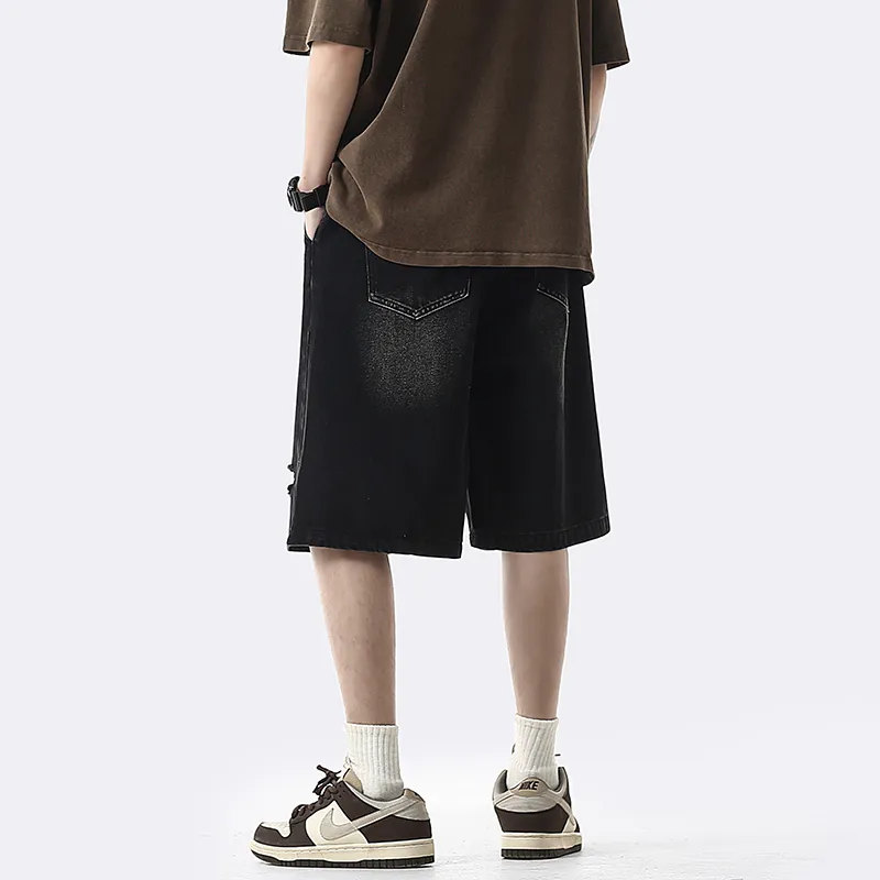GOODHENLCE Denim Shorts Unisex-12
