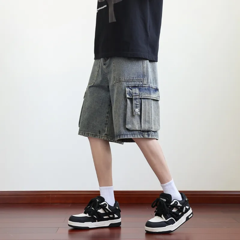 GOODHENLCE Denim Shorts Unisex-1