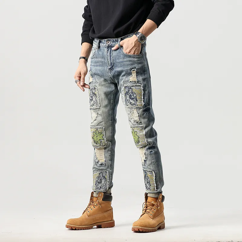 GOODHENLCE Jeans Unisex Blue-1