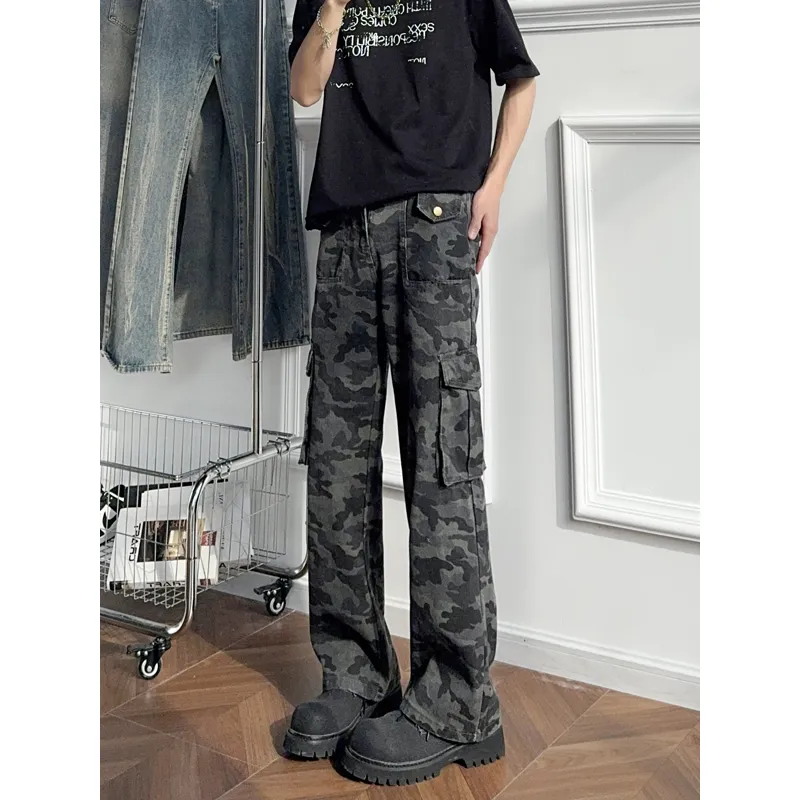 GOODHENLCE Jeans Unisex Camouflage-1