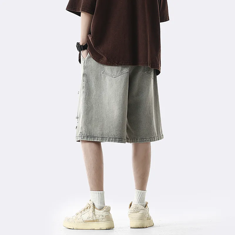 GOODHENLCE Denim Shorts Unisex-1