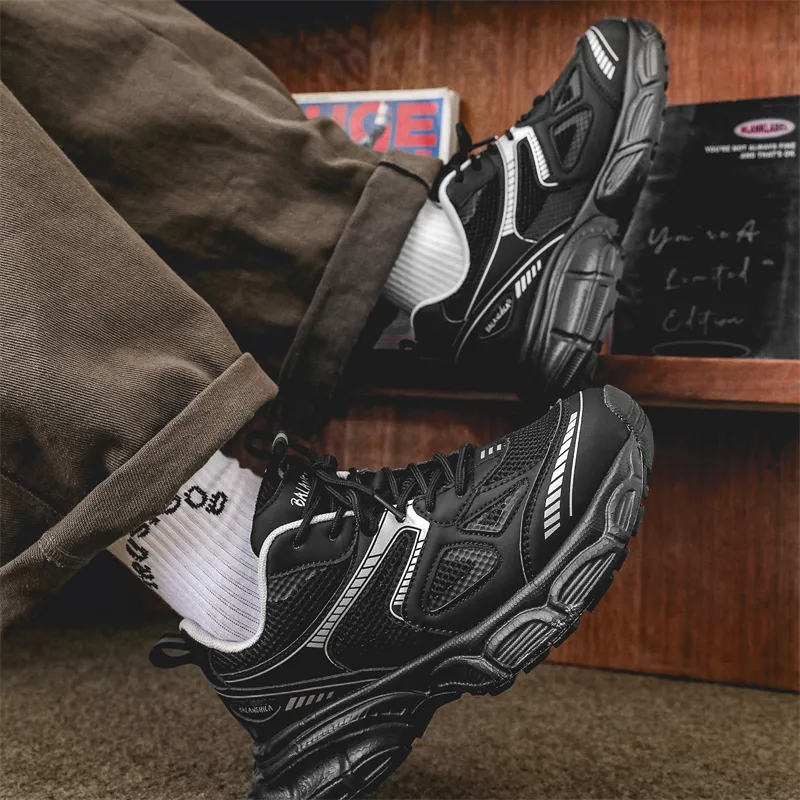 Cushioning, Abrasion Resistant, Breathable, Balance, Height Increasing Low Top Chunky Sneakers Unisex-11