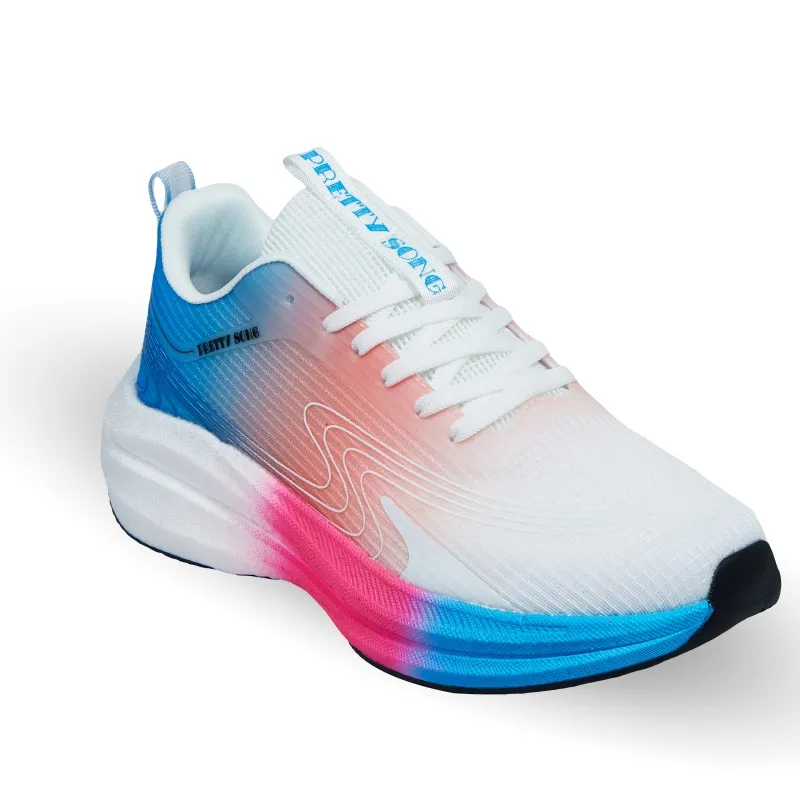 PRETTY SONG Running Shoes Men Low Top Gradient-2
