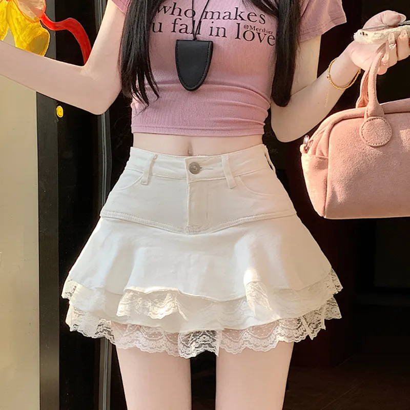 MISSHONEY MH Denim Short Skirts Women's-7