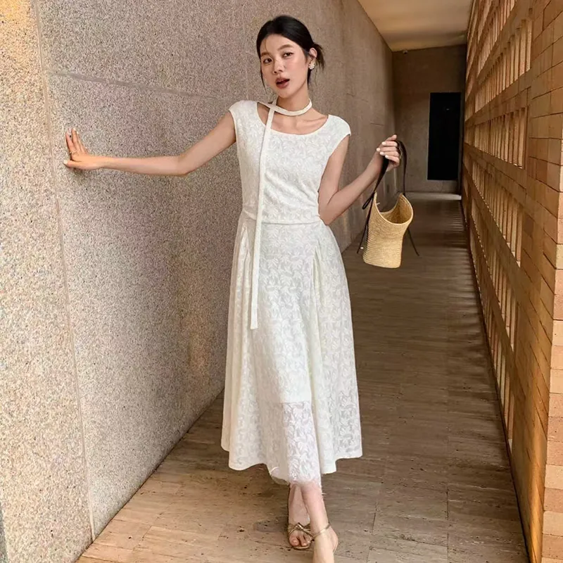 MISSHONEY MH Short Sleeved Dress Women's White-3
