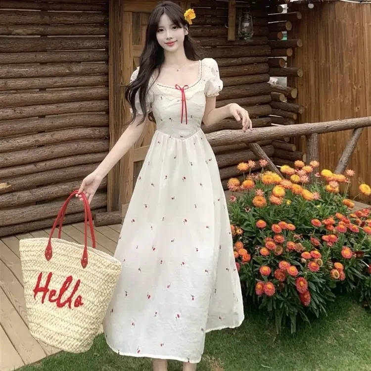 MISSHONEY MH Short Sleeved Dress Women's White-2