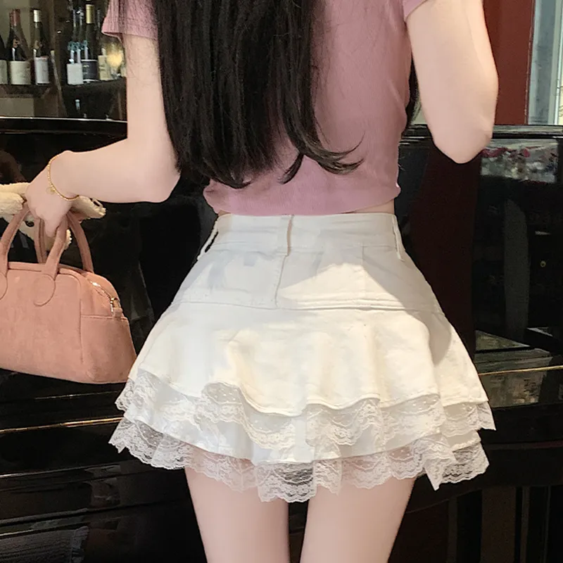 MISSHONEY MH Denim Short Skirts Women's-6