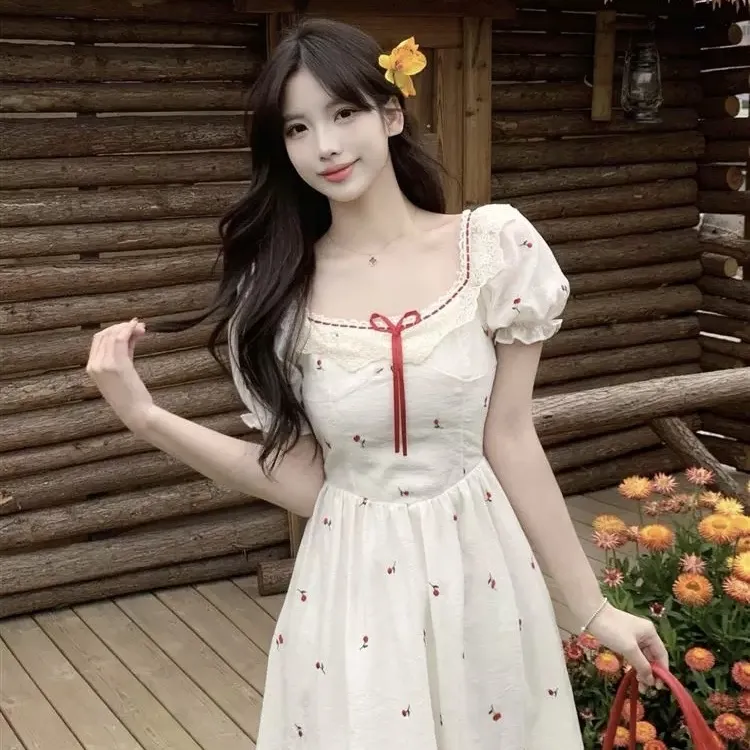 MISSHONEY MH Short Sleeved Dress Women's White-5