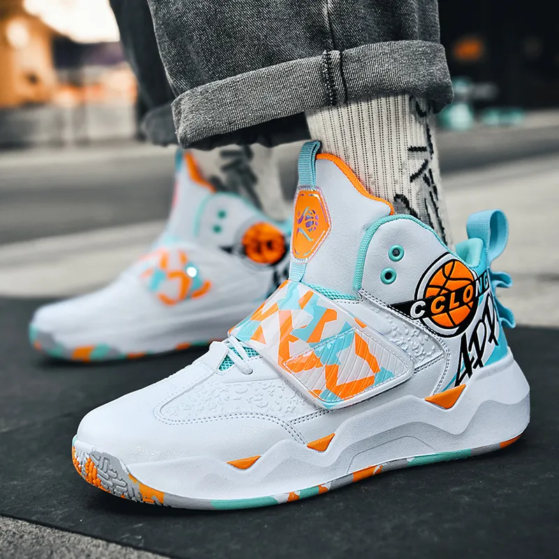 FIRS Kids Cushioning, Abrasion Resistant, And Resilient Properties Children's Basketball Shoes Teenagers-11