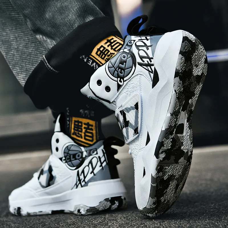 FIRS Kids Cushioning, Abrasion Resistant, And Resilient Properties Children's Basketball Shoes Teenagers-2