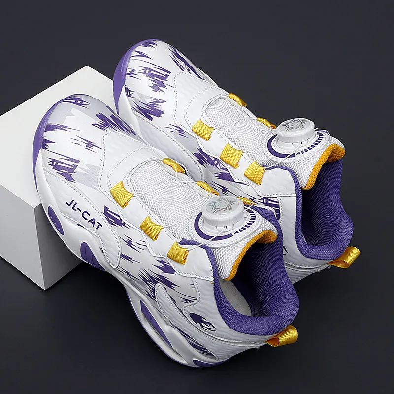 FIRS Kids Cushioned Wear Resistant Water Resistant Children's Basketball Shoes Kids'-7
