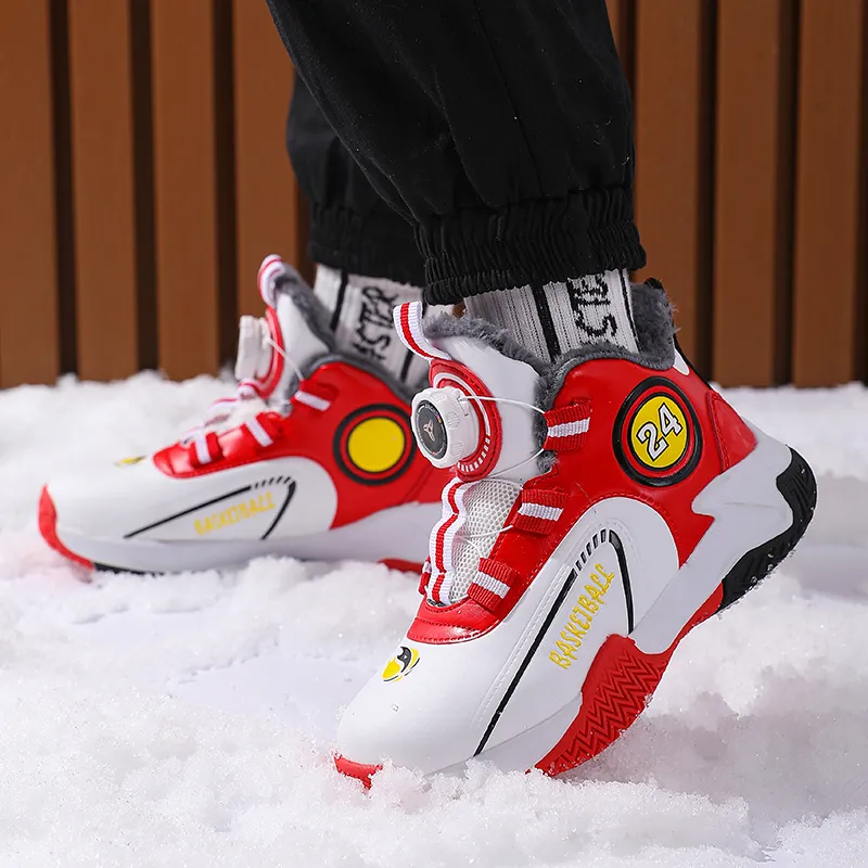 FIRS Kids Slip Resistant Water Resistant High Top Children's Basketball Shoes Kids'-6