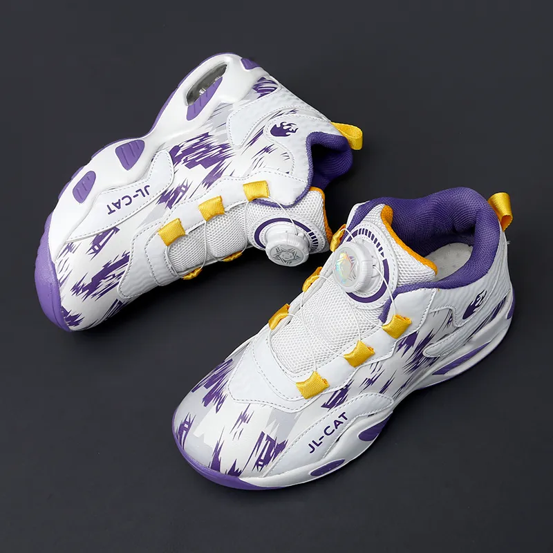 FIRS Kids Cushioned Wear Resistant Water Resistant Children's Basketball Shoes Kids'-6